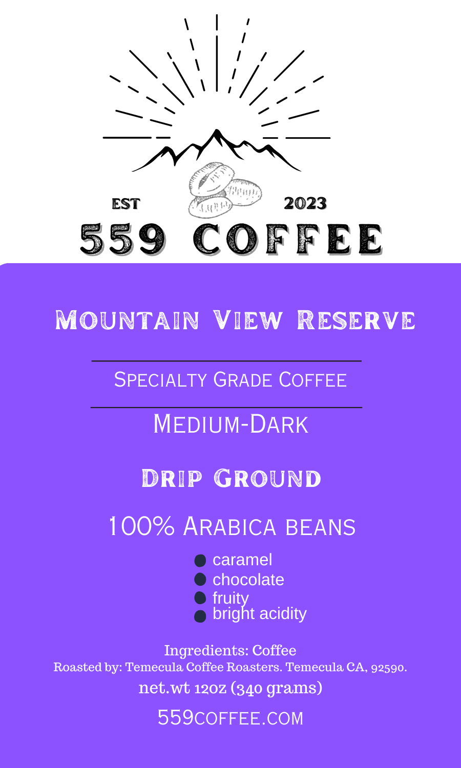 Mountain View Reserve Medium-Dark Blend