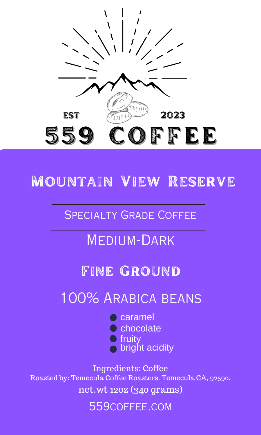 Mountain View Reserve Medium-Dark Blend